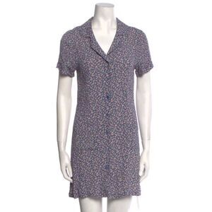 Reformation Floral Button-down Shift Dress size 0 NWOT